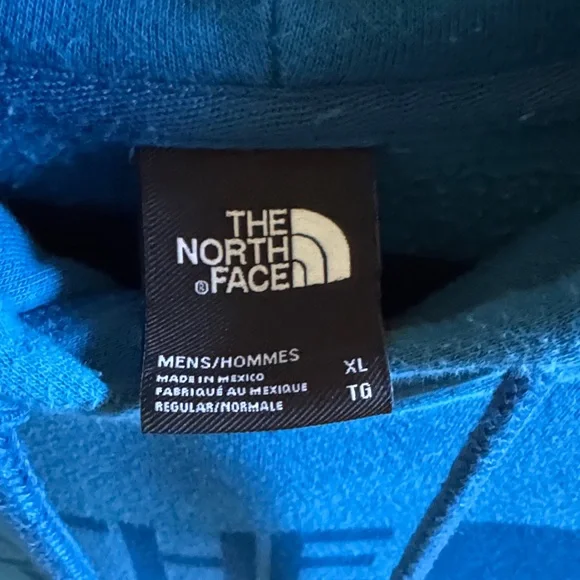 The North Face Men's XL Hoodie blue - Picture 3 of 5